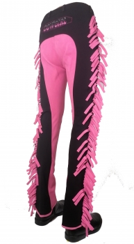 Limited Edition! Damen Jodhpurreithose  Cowgirl "Wild & Free" in Schwarz-Pink